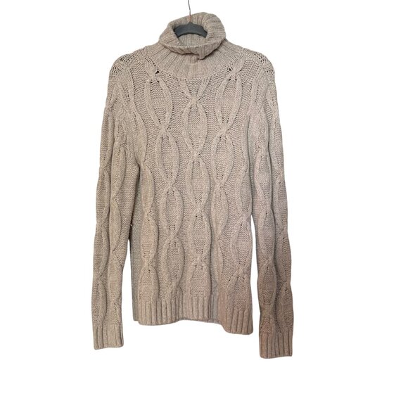 Abercrombie & Fitch Sweaters - Abercrombie & Fitch Chunky Cable Knit Sweater Turtleneck Womens Size Medium